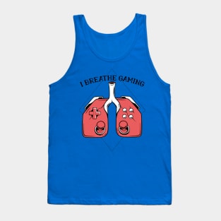 Funny Gamer Gift 'Controller Lungs' Video Gaming Merch Design Tank Top